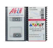 Твердосплавная пластина для резьбофрезы 14N 1.5ISO ASH1035MC для внутренней резьбы AGIR