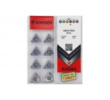 Твердосплавная пластина резьбовая по алюминию 16ER 0.75ISO VN-AL для наружной резьбы VORGEN Твердосплавная пластина резьбовая по алюминию 16ER 0.75ISO VN-AL для наружной резьбы VORGEN