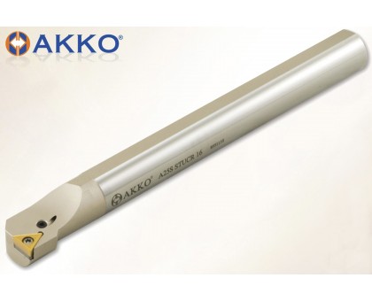 Резец токарный расточной с охлаждением A32S STUCL 16 под пластину TC.. 16T3 державка AKKO, фото 1