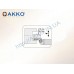 Резец токарный канавочный AAKT-K-R-2525-100-150-3-T17 для торцевых канавок под пластину MGM. 300 (KORLOY) державка AKKO