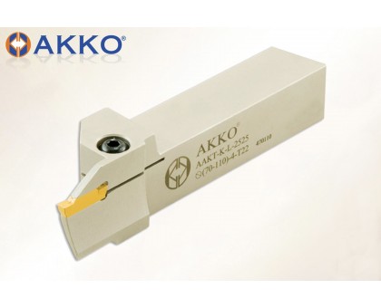 Різець токарний канавковий AAKT-K-R-2525-175-215-3-T22 торцевий під пластину MGM. 300 (KORLOY) державка AKKO, фото 1