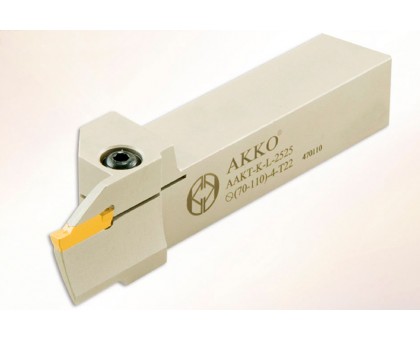 Резец токарный канавочный AAKT-KG-L-2525-44-70-4-T22 для торцевых канавок под пластину KGM. 40.. (KORLOY) державка AKKO, фото 1