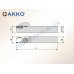 Резец токарный канавочный отрезной ADKT-I-R-2525-5-T25 для наружных канавок под пластину DGN 50.. (ISCAR) державка AKKO