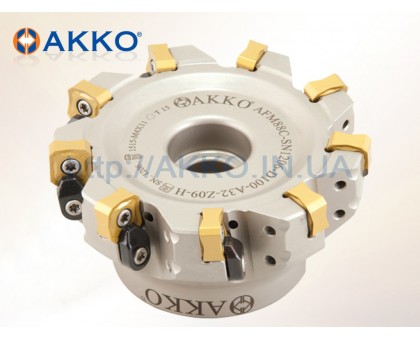 Фреза торцевая насадная AFM88C-SN1206-D100-A32-Z09-H под пластину SNMX 1206.. AKKO