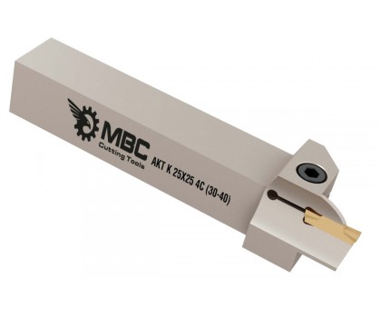 Резец токарный канавочный AKT-K 25x25 5C (75-110) торцевой под пластину MGM. 500 (KORLOY) державка MBC, фото 1