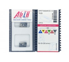 Твердосплавная пластина фрезерная с вставками PCD APKT 100304PDR-1N PCD AGIR