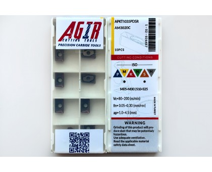 Твердосплавная пластина фрезерная APKT 1035PDSR AM3020C AGIR, фото 1
