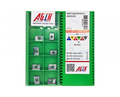 Твердосплавная пластина фрезерная APKT 1035PDFR-CL1 AN0115S AGIR, фото 1