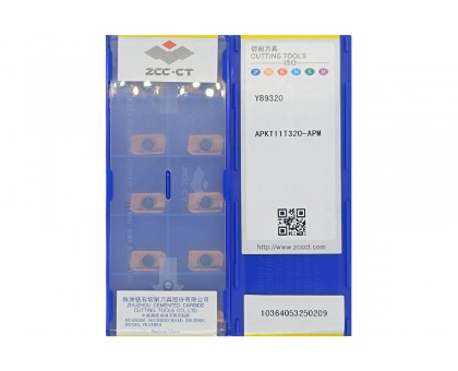 Твердосплавная пластина фрезерная APKT 11T320-APM YB9320, фото 1