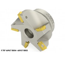 Фреза торцевая насадная 75° T310 D080 d27 Z05 APKT 16 под пластину APKT 1604.. (ISO) TEKNIK