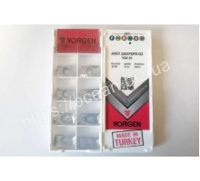 Твердосплавная пластина фрезерная по алюминию APKT 1604PDFR-G2 VGK10 VORGEN Твердосплавная пластина фрезерная по алюминию APKT 1604PDFR-G2 VGK10 VORGEN