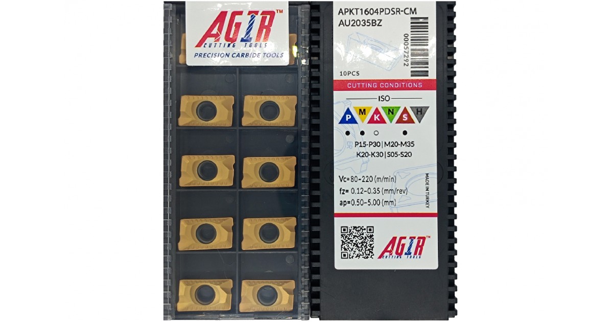 264　まゆみ Твердосплавная пластина фрезерная APKT 1604PDSR-CM AU2035BZ AGIR