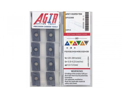 Твердосплавная пластина фрезерная APKT 1705PER-TEM AP1030B AGIR, фото 1