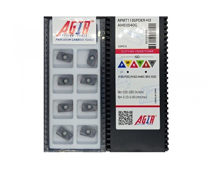 Твердосплавная пластина фрезерная APMT 1135PDER-H2 AU1040G AGIR, фото 1