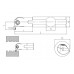 Резец токарный канавочный BIKTR 40-H-5C tmax:10 для внутренних канавок под пластину S229.05.. (HORN) державка SMOXH, фото 2