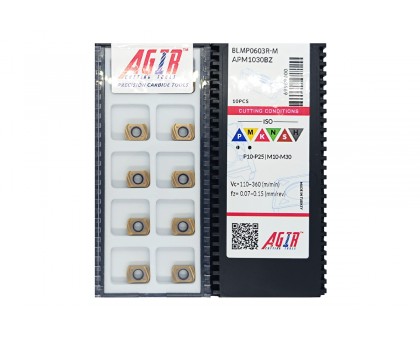Твердосплавная пластина фрезерная BLMP 0603R-M APM1030BZ AGIR, фото 1