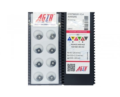 Твердосплавная пластина токарная CCGT 060201-CL4 AU0525G AGIR, фото 1