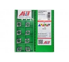 Твердосплавная пластина токарная по алюминию CCGT 09T308-CL AN0115S AGIR Твердосплавная пластина токарная по алюминию CCGT 09T308-CL AN0115S AGIR