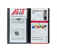 Твердосплавная пластина токарная с вставками CBN CCGW 060204-1N CBN AGIR