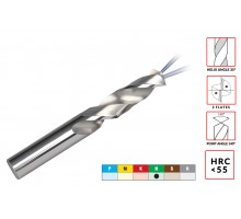 Свердло твердосплавне по алюмінію із ЗОР D8.5xd10.0х95х139мм HRC55 z=2 ц/хв праве монолітне AGIR