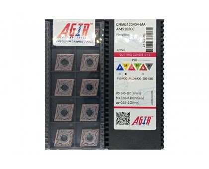 Твердосплавная пластина токарная CNMG 120404-MA AMS1030C AGIR, фото 1