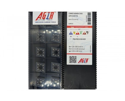 Твердосплавная пластина токарная CNMG 160608-CMD APK1035YB AGIR, фото 1