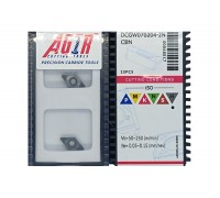 Твердосплавная пластина токарная с вставками CBN DCGW 070204-2N CBN AGIR