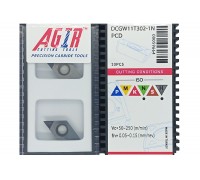 Твердосплавна пластина токарна зі вставками DCGW 11T302-1N PCD AGIR