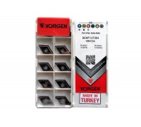 Твердосплавна пластина токарна DCMT 11T304 VDM256 VORGEN
