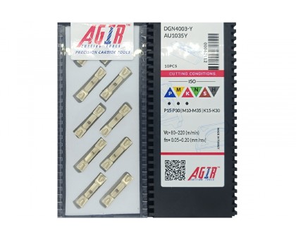 Твердосплавная пластина канавочная-отрезная DGN 4003-Y AU1035Y AGIR, фото 1