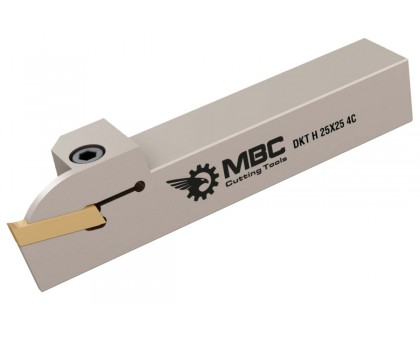 Резец токарный канавочный отрезной DKT-H360 25x25 3C наружный под пластину S312.3.. (HORN) державка MBC, фото 1
