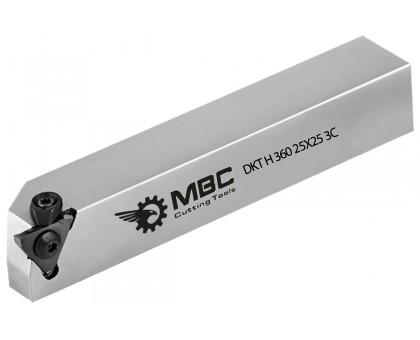 Резец токарный канавочный отрезной DKT-H360 25x25 1C наружный под пластину S312.1.. (HORN) державка MBC, фото 1