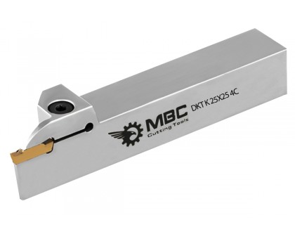Резец токарный канавочный отрезной DKT-K 25x25 4C наружный под пластину MGM. 400 (KORLOY) державка MBC, фото 1