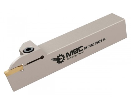 Резец токарный канавочный отрезной DKT-SND 20x20 3C L наружный под пластину N123G2-03.. (SANDVIK) державка MBC, фото 1