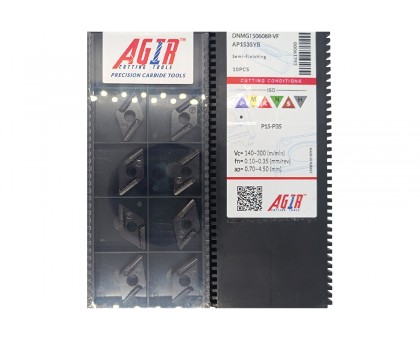 Твердосплавна пластина токарна DNMG 150608R-VF AP1535YB AGIR, фото 1