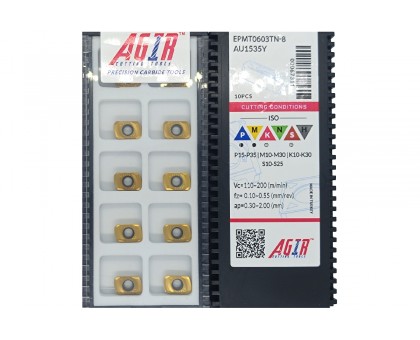 Твердосплавна пластина фрезерна EPMT 0603TN-8 AU1535Y AGIR, фото 1