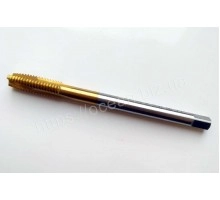 Метчик M8x1,25 машинный HSS-Co5 DIN 376 покрытие TiN для глухих и сквозных отверстий Form D CNC TOOLS Метчик M8x1,25 машинный HSS-Co5 DIN 376 покрытие TiN для глухих и сквозных отверстий Form D CNC TOOLS