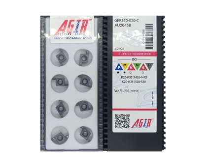 Твердосплавна пластина канавкова-відрізна GER150-020-C AU2045B AGIR, фото 1