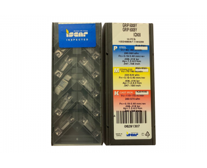 Твердосплавная пластина канавочная-отрезная GRIP 6005Y IC908 ISCAR, фото 1
