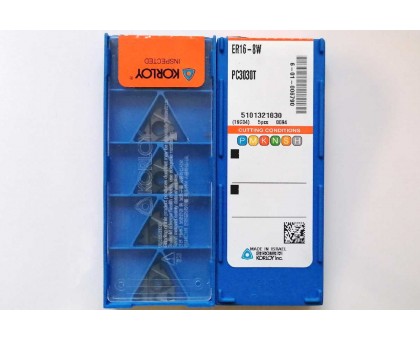 Твердосплавная пластина резьбовая IR16-G60 PC3030T для внутренней резьбы KORLOY
