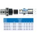 Быстросменный резьбонарезной патрон EPS/PSK/CAPTO 50/C5 M5-M24 без компенсации по длине по ISO 26623-1 форма A EROGLU, фото 3