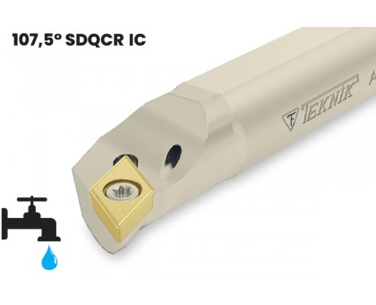 Резец токарный расточной с охлаждением KA144 A16Q SDQCR 07 под пластину DCMT 0702 державка TEKNIK, фото 1