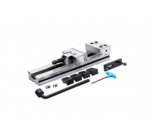 Лещата верстатні прецизійні 125мм 0-150мм L345мм універсальні серія ATI стальні HRC58-62 KEMMLER