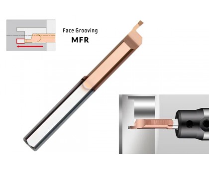 Микрорезец твердосплавный MFR-8-B1.5-L25 HRC58 с покрытием TiSiN для обработки торцевых канавок AGIR, фото 1