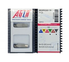 Твердосплавная пластина канавочная-отрезная MGMN 300-1N PCD с вставкой-1N PCD AGIR
