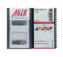 Твердосплавная пластина канавочная-отрезная MGMN 400-1N PCD с вставкой-1N PCD AGIR