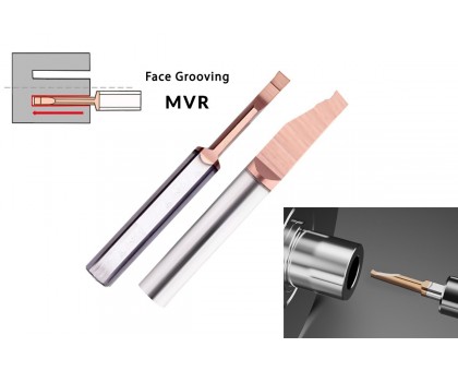 Микрорезец твердосплавный MVR-6-B1.5-L15 HRC58 с покрытием TiSiN для обработки глубоких торцевых канавок AGIR, фото 1