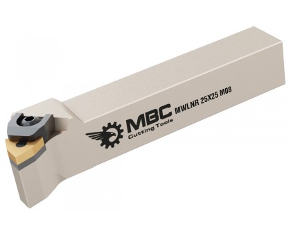 Резец токарный проходной MWLNL 2525 M06 под пластину WNMG 0602.. державка MBC, фото 1