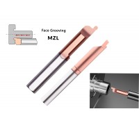 Микрорезец твердосплавный MZL-6-R0.75-L22 HRC58 с покрытием TiSiN для обработки глубоких торцевых канавок AGIR