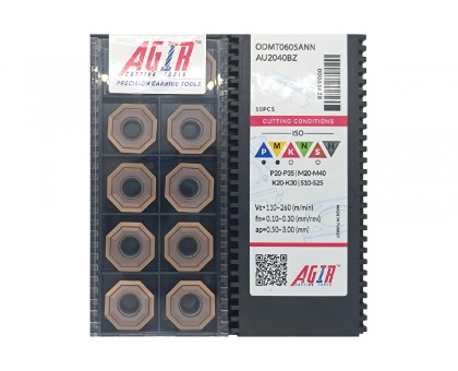 Твердосплавная пластина фрезерная ODMT 0605ANN AU2040BZ AGIR, фото 1